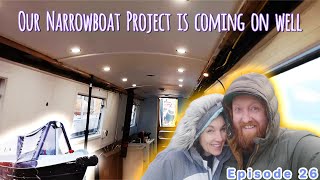 Our Narrowboat work is going well so far  Episode 26 [upl. by Tdnerb379]