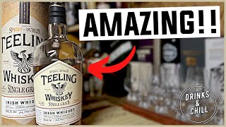 OUR FAVORITE IRISH WHISKEY  Teeling Single Grain Irish Whiskey Review  Drinks and Chill Review [upl. by Sola]