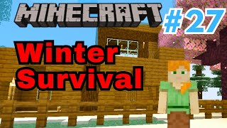 Minecraft survival world 27  minecraft winter survival [upl. by Kenn]