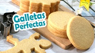 GALLETAS de Mantequilla PERFECTAS 💗 CORTADORES Tips  Receta by MARIELLY [upl. by Nave828]