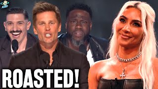 DAMN Kim Kardashian Gets BOOED amp DESTROYED at The Roast of Tom Brady Live On Netflix  Best Burns [upl. by Ahsirtap]