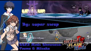 SSF2 Mods Showcase Kamijou Touma amp Misaka Mikoto Toaru series by super swap [upl. by Llyrpa]