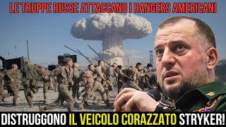 Le truppe russe attaccano i Rangers americani e distruggono il veicolo corazzato STRYKER [upl. by Malinde]