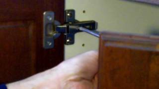 Cabinet Hinge Adjustments  European Cabinet Hinges [upl. by Melina]