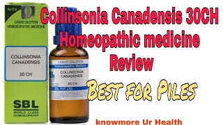 Collinsonia Canadensis 30H Homeopathy medicine benefitsHindi [upl. by Thorn]