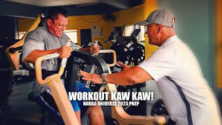 WORKOUT KAW KAW  NABBA UNIVERSE 2023 PREP [upl. by Ahtnamys]