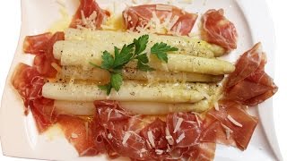 Rezept Spargel mit Parmaschinken und Parmesankäse [upl. by Flanna]