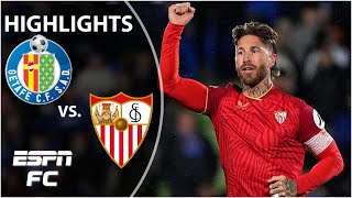 👏 SERGIO RAMOS SCORES 👏 Getafe vs Sevilla  Copa Del Rey Highlights [upl. by Elianore702]