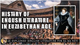 History of English Literature in Elizabethan Age  Elizabethan Literature In Hindi [upl. by Haimerej474]