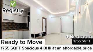 69 Lacs मैं 1755 SQFT 4 Bhk semi furnished flat near Gaur chowk 10 Min distance [upl. by Ponzo142]