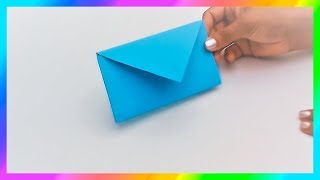 Cómo hacer SOBRES de papel sin pegamento★ Origami★Sobres para cartas  PapelyManualidades [upl. by Selrhc]