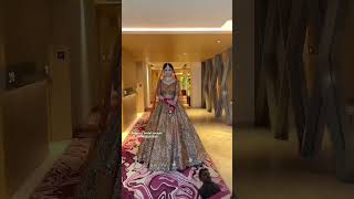 wedding bridallehengacholi bridallehengacholidesign bridal lehenga bride makeup love song [upl. by Arriek]