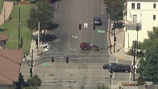 Police chase ends when suspect slams into innocent driver at intersection in Pasadena  ABC7 [upl. by Vasya947]