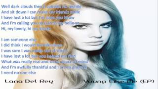 Lana Del Ray In Wendy LYRICS [upl. by Kilian]