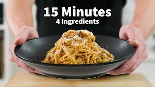 AUTHENTIC 4 Ingredient Cacio E Pepe [upl. by Bust]