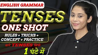 All Tenses in 1 Hour with Tricks 🔥 Tense in English Grammar  Present  Past and Future  One Shot [upl. by Aneleairam]