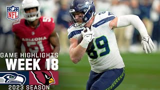 Seattle Seahawks vs Arizona Cardinals Game Highlights  NFL 2023 Week 18 [upl. by Snevets391]