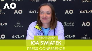 Iga Swiatek Press Conference 3R  Australian Open 2022 [upl. by Chouest]