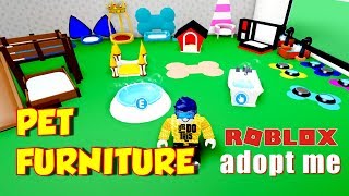 NEW Adopt Me Pets Furniture Sneak Peek  ROBLOX [upl. by Doscher]