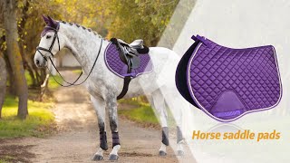 Very unique Horse Saddle Pads Horse HorseBlankets horseboots [upl. by Enaed]