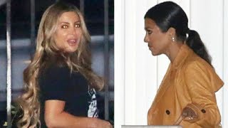 Kourtney Kardashian Meets Up With Gal Pal Larsa Pippen For Wednesday Night Church Service [upl. by Oivaf]