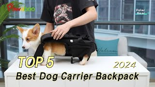 TOP 5 Best Dog Carrier Backpack for Hiking 2024 [upl. by Darton]