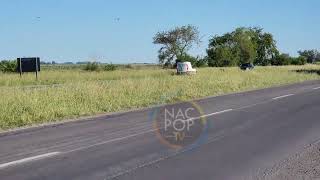 Infracción insuperable una camioneta de Seguridad Vial en contramano por la autovía 3 [upl. by Ainit]