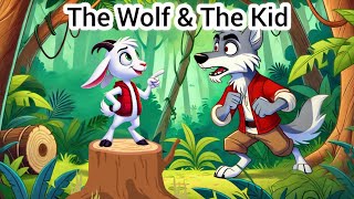 THE WOLF amp THE KID  English story for kids with morals  Aesop fables in English [upl. by Hoshi]