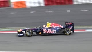 F1 Nürburgring 2011  Saturday qualifying  pure engine sounds [upl. by Irahs]