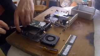 Disassemble a Mac Mini G4  Démonter un Mac Mini G4 [upl. by Aidualk363]