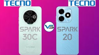 Tecno Spark 30C VS Tecno Spark 20  Tecno Spark 20 VS Tecno Spark 30C  Tecno Spark 30 Series [upl. by Jaquith]