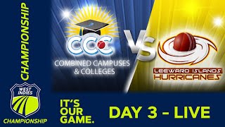 🔴 LIVE CCC v Leeward Islands  Day 3  West Indies Championship 2024  Friday 15th March [upl. by Fornof]