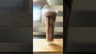 Vanilla dark chocolate milkshake shorts asmr [upl. by Ahsitruc555]