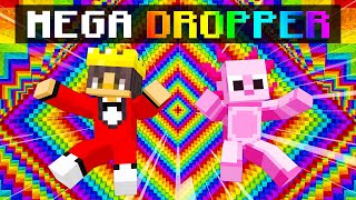 NOOB vs PRO MEGA RAINBOW DROPPER Challenge In Minecraft [upl. by Malley598]