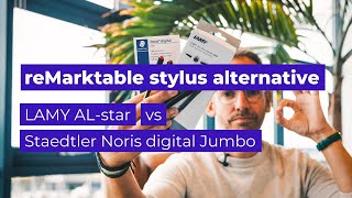 shorts reMarkable stylus alternatives Staedtler Noris Digital Jumbo vs LAMY ALstar [upl. by Zubkoff]