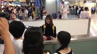 BNK48 Mobile Arrived at Narita Airport 2018917 [upl. by Ardnasak33]