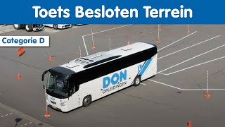 Toets Besloten Terrein  Bus  DON Opleidingen [upl. by Annawyt80]