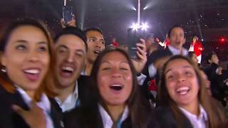 En HD La delegación peruana en la ceremonia inaugural de los Panamericanos de Lima [upl. by Marie-Jeanne2]