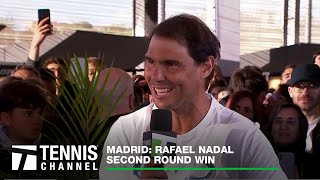 Rafael Nadal on His Success in Madrid Fatherhood and Future Tennis Dreams  Madrid Second Round [upl. by Auot]