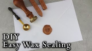 How to wax seal envelopes  DIY Wedding Invitations [upl. by Freeland]