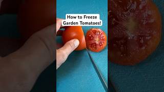 How To Freeze Garden Tomatoes shortsvideo [upl. by Ronym]