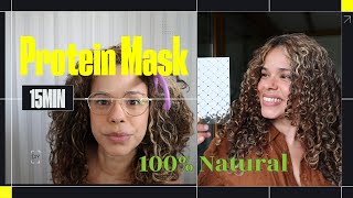 Protein Treatment  DIY Hair Mask for Healthy Curls [upl. by Viviana902]