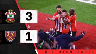 HIGHLIGHTS Southampton 31 West Ham United  Emirates FA Cup [upl. by Plate]