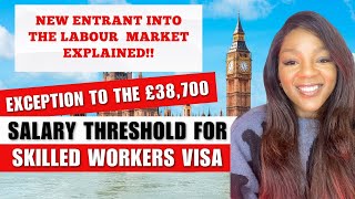 UK SKILLED WORKERS VISA UPDATE  NEW SALARY THRESHOLD APRIL 2024 NEW ENTRANT TO THE LABOUR MARKET [upl. by Oicnecserc]