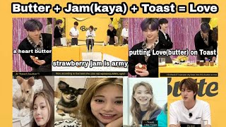 Jungkook making it obvious about Butter connections with Tzuyu [upl. by Lower624]