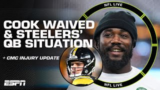 Jets waive Dalvin Cook  Steelers starting Mason Rudolph over Kenny Pickett  NFL Live [upl. by Jenica]