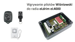 Wgrywanie pilotów Wiśniowski Cover 4GO 2k433 do radioodbiornika eLdrim eL4000 [upl. by Espy967]