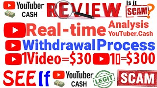 YouTuber Cash Review  Get Paid To Watch YouTube Videos  See If YouTubercash Is legit Or Scam [upl. by Hilliard224]