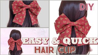 Easy amp quick 💕 hair ribbon clip 🎀 [upl. by Anileva]