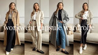 WORKWEAR CAPSULE WARDROBE  MINIMAL OFFICE OUTFITS FOR EVERY SEASON [upl. by Othella]